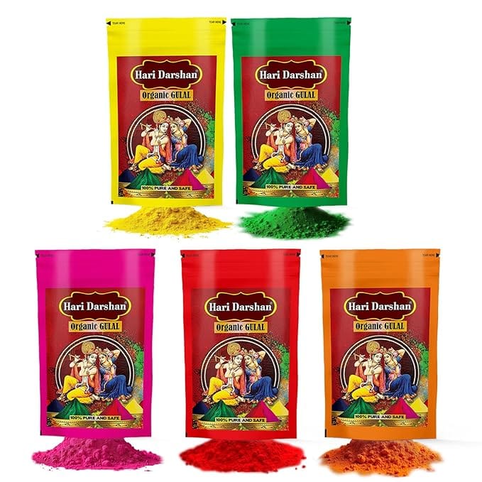 Hari Darshan Organic Gulal Combo Pack